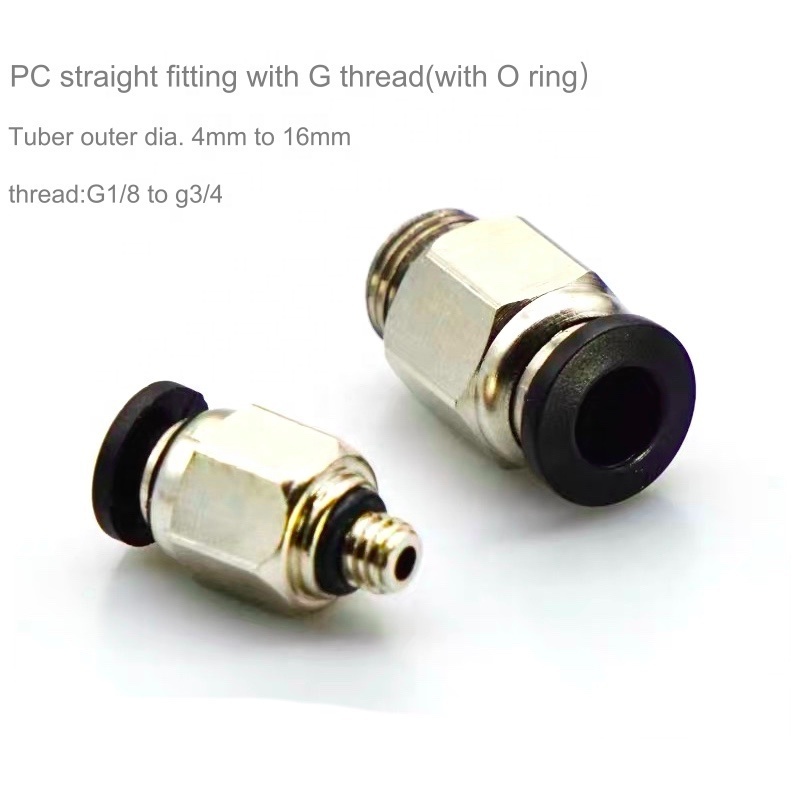 Pisco G thread PC10-G02 10mm G1/4 straight male push in type air pneumatic tube fitting