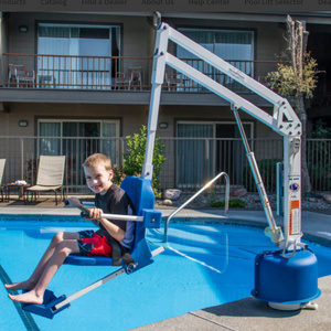 Swimming pool lift works in water Stainless Steel Pool Lift for home pool use