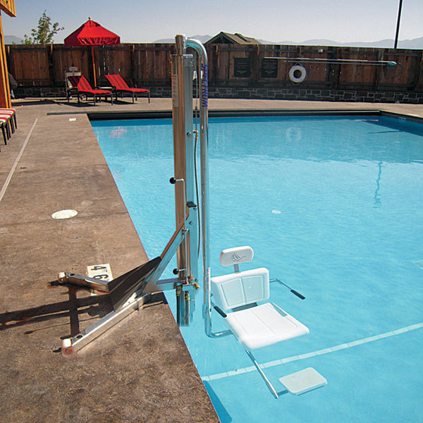 Swimming pool lift works in water Stainless Steel Pool Lift for home pool use