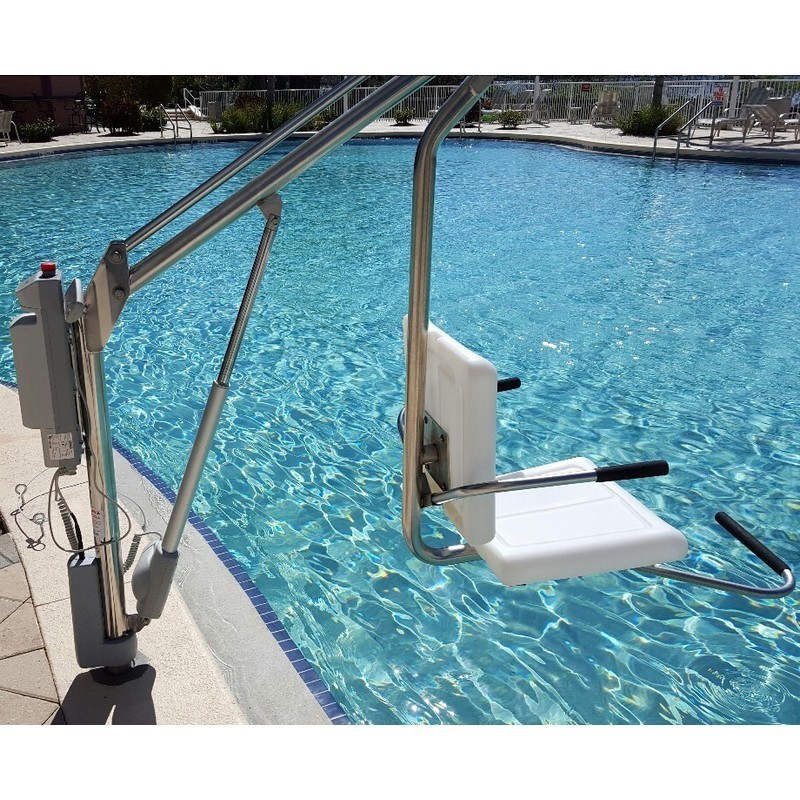 Swimming pool lift works in water Stainless Steel Pool Lift for home pool use