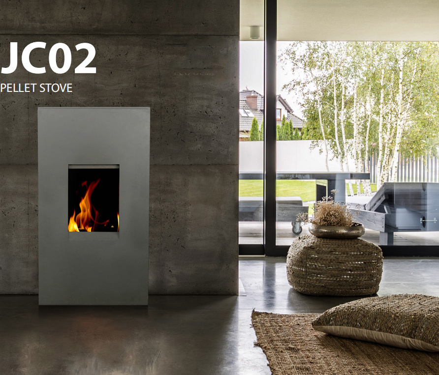 Indoor Heating-Equipment Freestanding Wood Pellet Stove Fireplace estufa de pellet Feuerstellen Room Heater