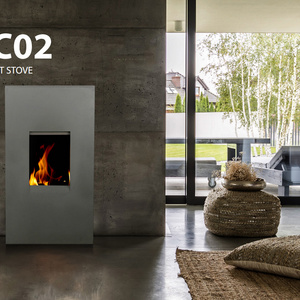 Indoor Heating-Equipment Freestanding Wood Pellet Stove Fireplace estufa de pellet Feuerstellen Room Heater