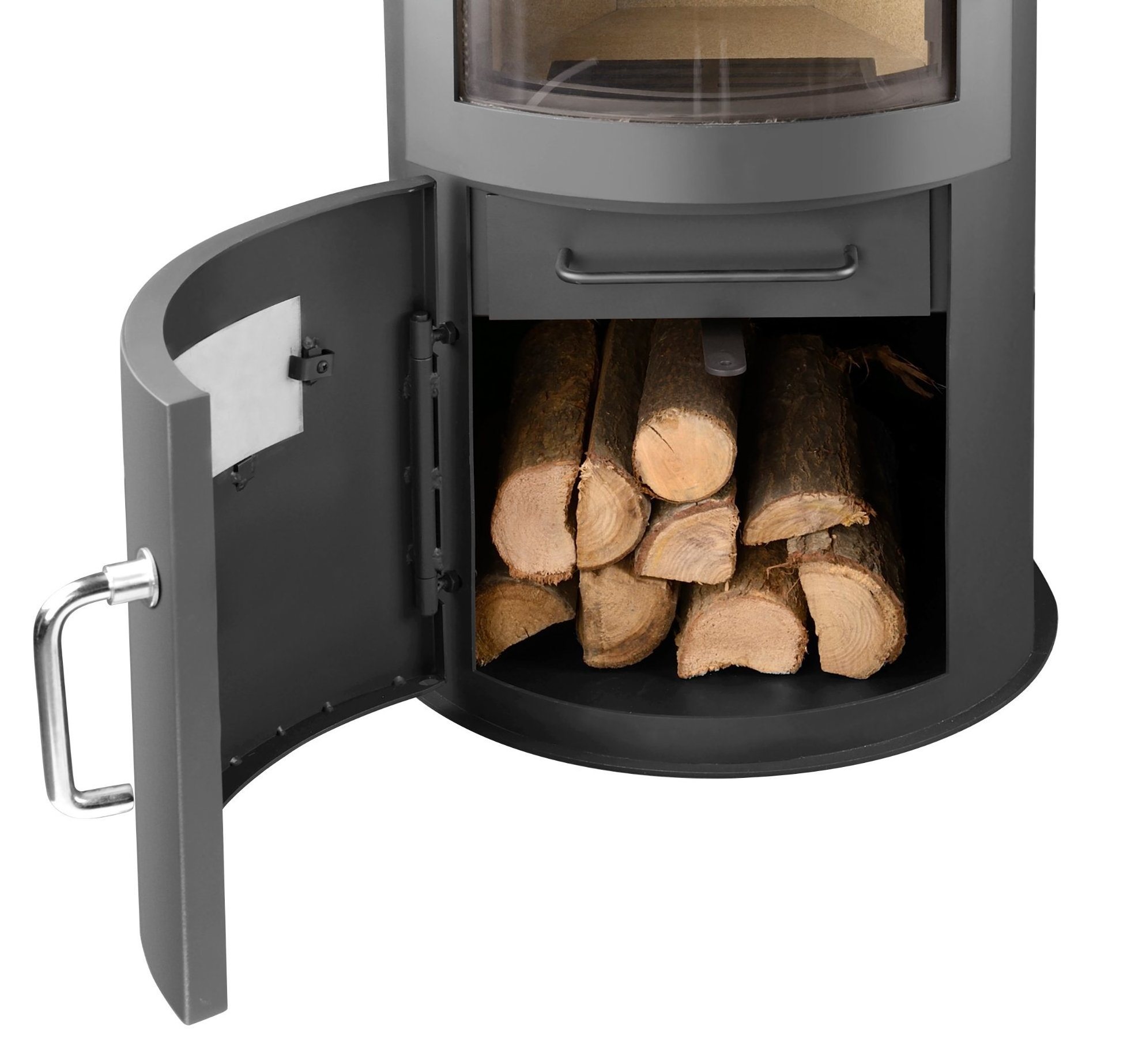 Double-door Barrel Wood-burning Stoves Wood Fire Heaters Fireplace for Home Use