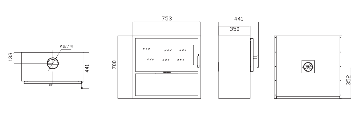 Gas Fireplace /Wood Burning Stove Room Heater Fire Surrounds Heating-Equipment Furniture