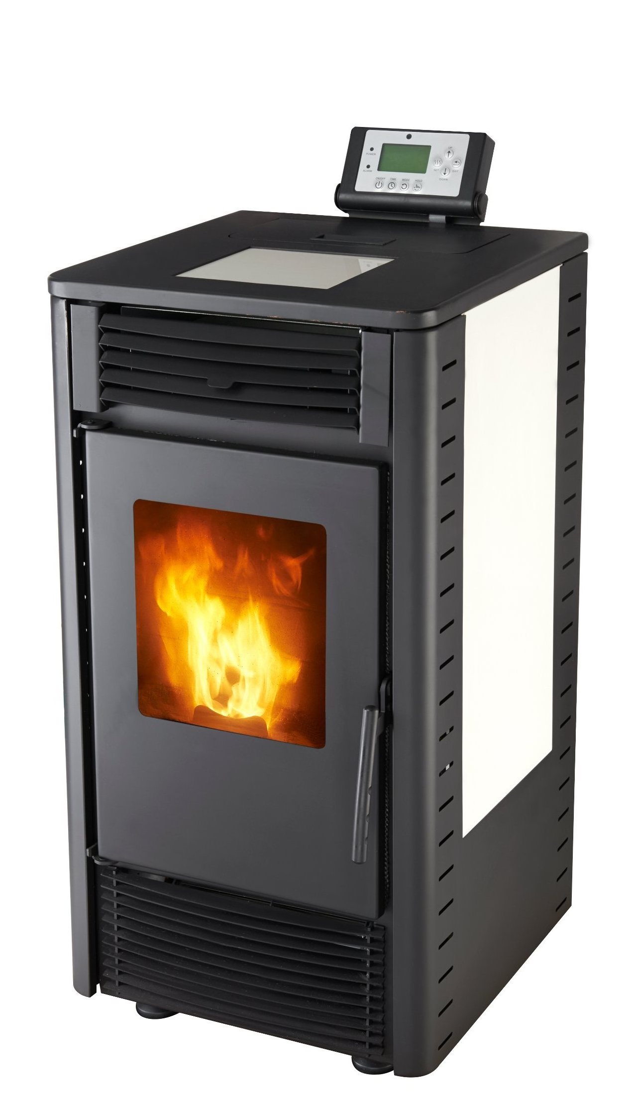 Modern Freestanding wood pellet stove LOLA with ceramic side boards Home Indoor Heating-Equipment Heater