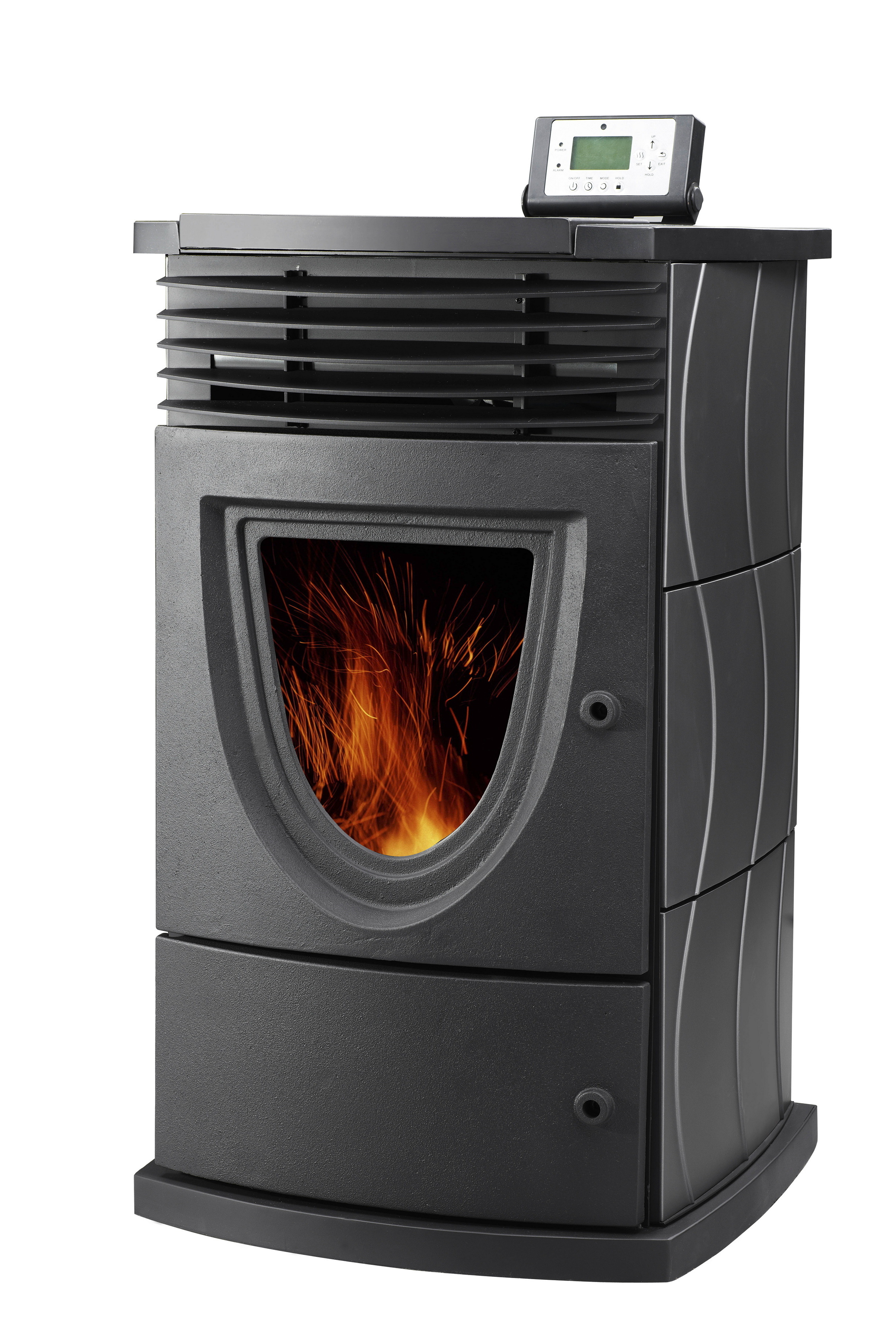 Cast Iron  Indoor Freestanding Heating-Equipment Wood Pellet Stove Fireplace Room Fire Heater Burner Surround