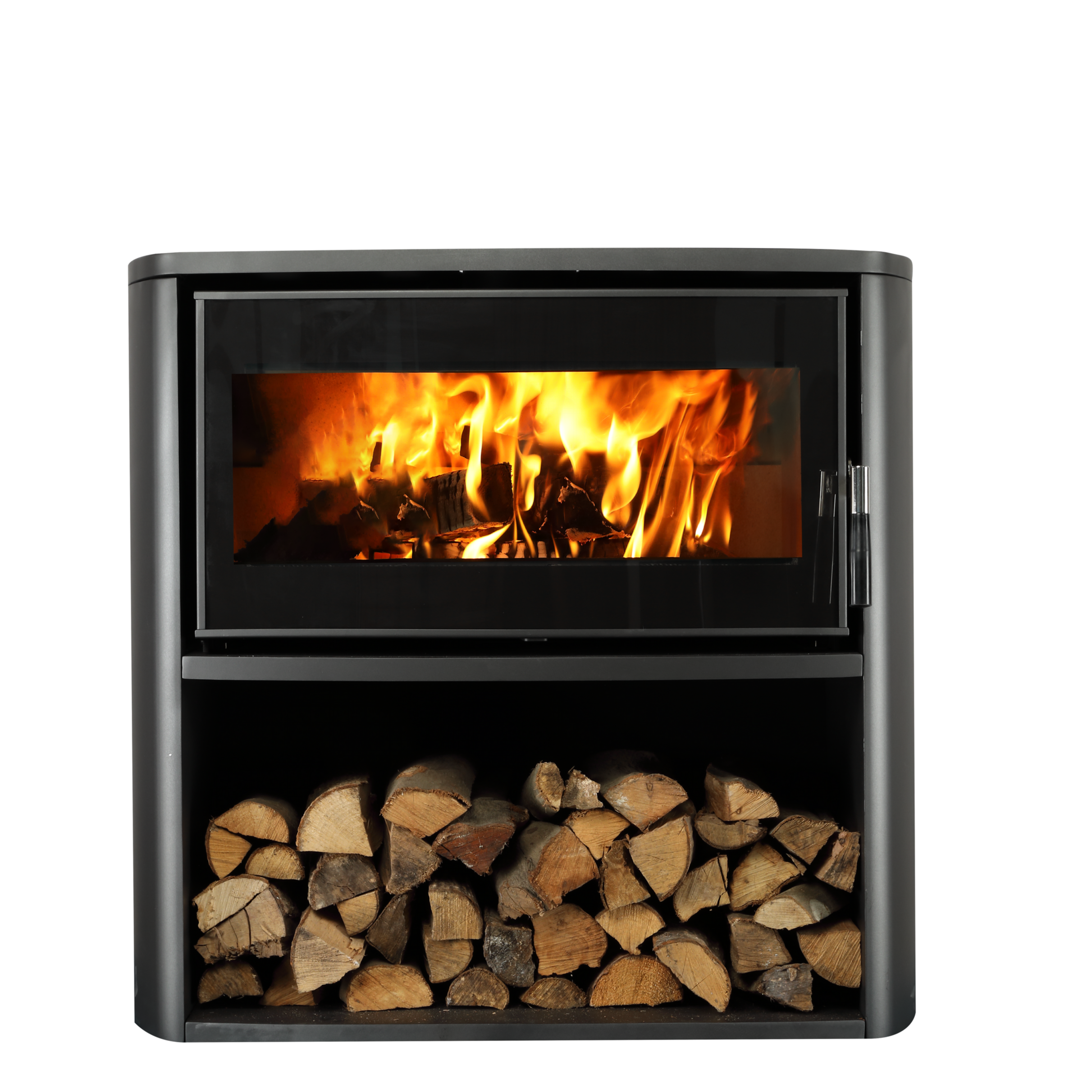 Modern Freestanding Indoor Gas Fireplace Wood Burning Stove Room Heater Fire Surrounds Heating-Equipment Furniture for Winter