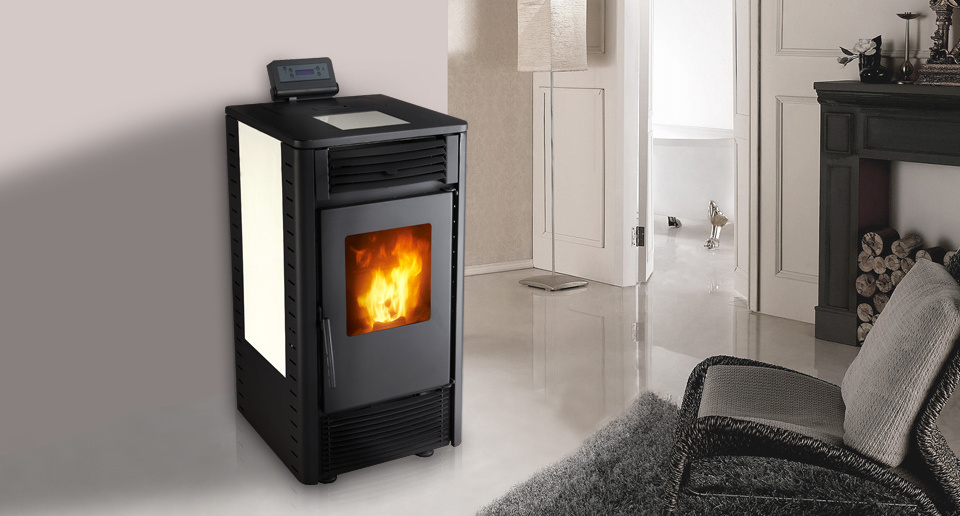 Indoor Home Heater Feuerstellen Gas Fireplace See Through Wood Pellets Stoves  with Ceramic Panel Heating-Equipment