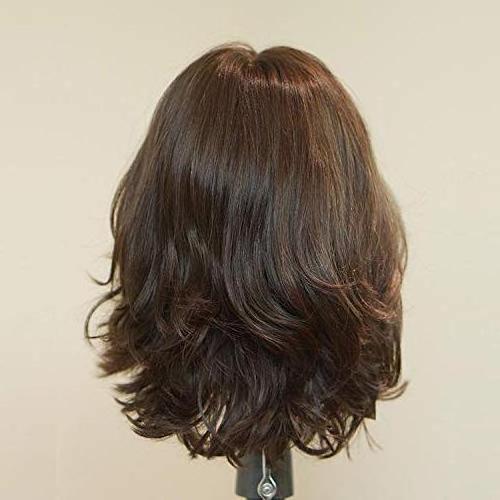 Qingdao factory Short Wavy Kosher Wigs Raw Russian Human Hair Shevy Cap Jewish Wig with Silk Top Non Lace Wig (16inch)