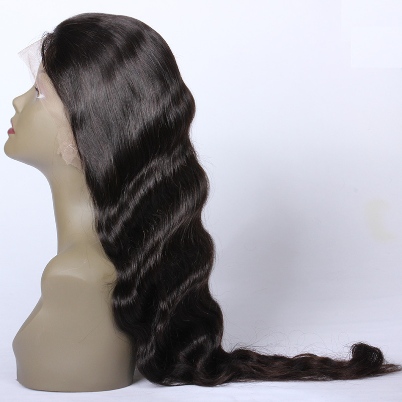 Qingdao premier top quality lace wigs natural color Mongolian remy hair long hair length 40 inch human hair whole lace wig