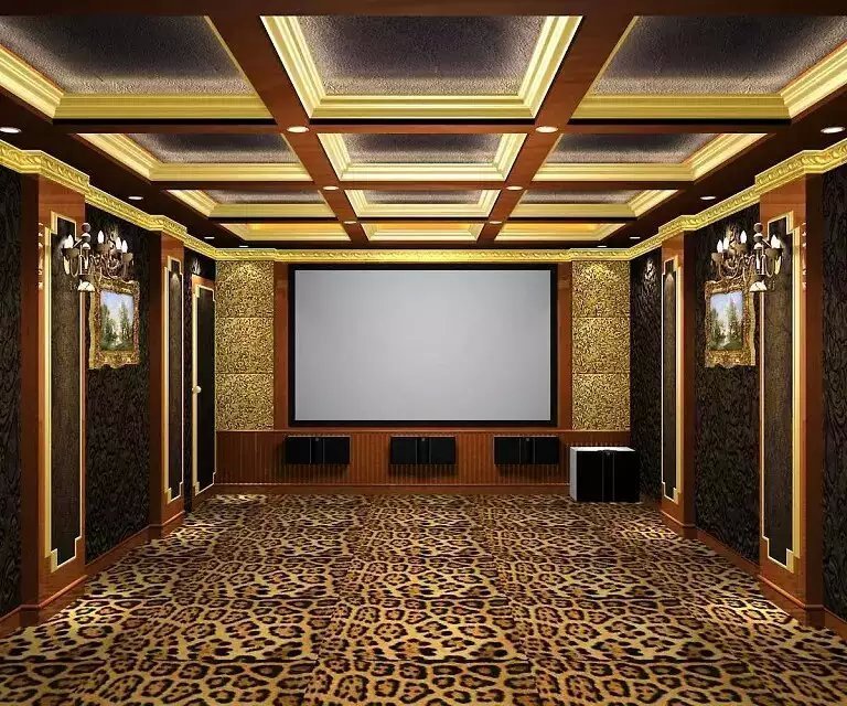 fabric for frame--Fixed Frame Projector Screen with 4K Acoustically Transparent Fabric/Perforated Screen with 8/10/15cm Frame