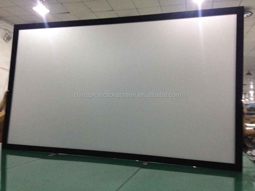 fabric for frame--Fixed Frame Projector Screen with 4K Acoustically Transparent Fabric/Perforated Screen with 8/10/15cm Frame