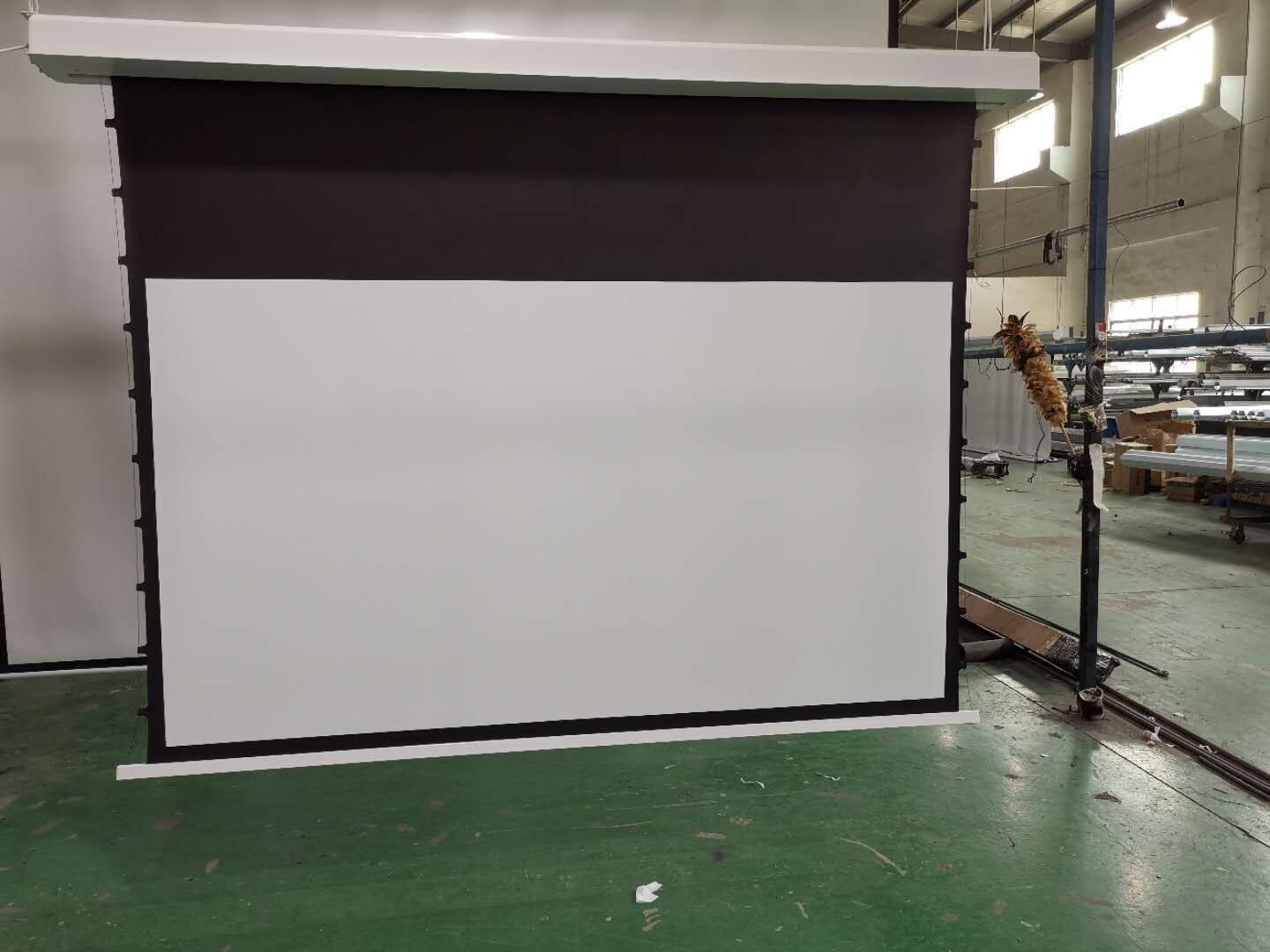 Hot sale tubular motor  180 inch motorized screen,electric projection screen with remote controller projector screen