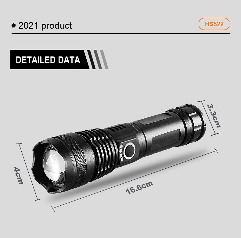 powerful multifunction flashlight torch repair cob work light magnetic Large capacity Rechargeable emergency Led Flashlight