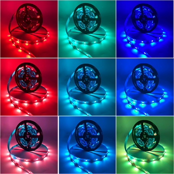 5050 Waterproof Led Kit Strip Power Supply Led Tape 16.4 Feet 5m 10m Smd 5050 Rgb Led Strip Light Kit 1 Piece Aluminum Color Box