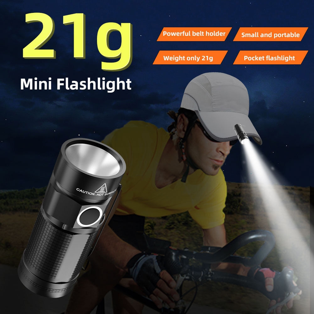 Mini Portable Magnetic Usb Rechargeable High Power Camping Waterproof Long Range Lantern Led Flashlight