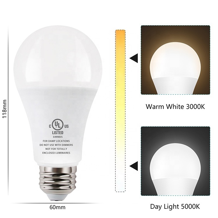 9 Watt Emergency Bulb Rechargeable Light  E26 B22 E27 Battery Operated LED Light Bulb For Home