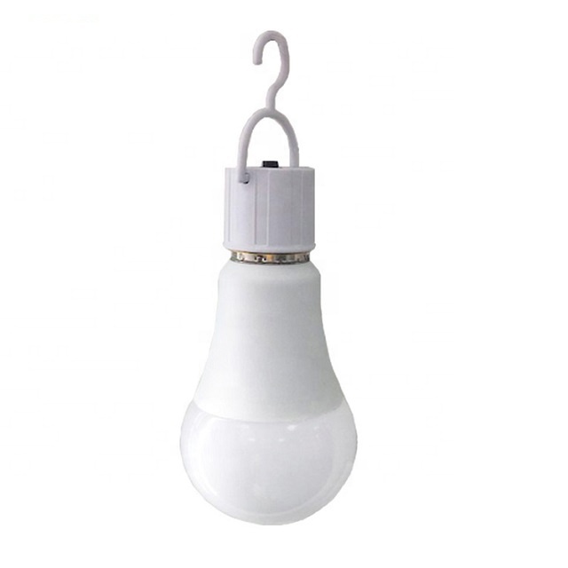 E27 Battery Emergency  Bulb Lamp Warm White 9w  Rechargeable  Led Bulbs With Hook