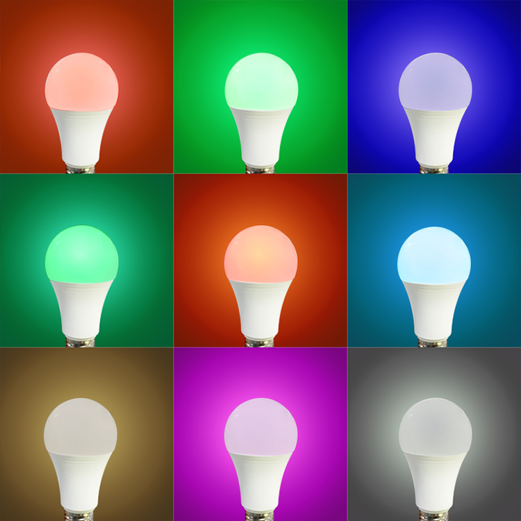 Popular Color Changing RGB Bulb With Remote Control Dimmable LED Bulb 7W 600LM CE ROHS