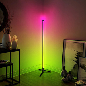 Indoor Home Decor Smart Corner Floor Standing Standard Lamp Lighting Modern Stand Floor Light LED RGB Floor Lamps