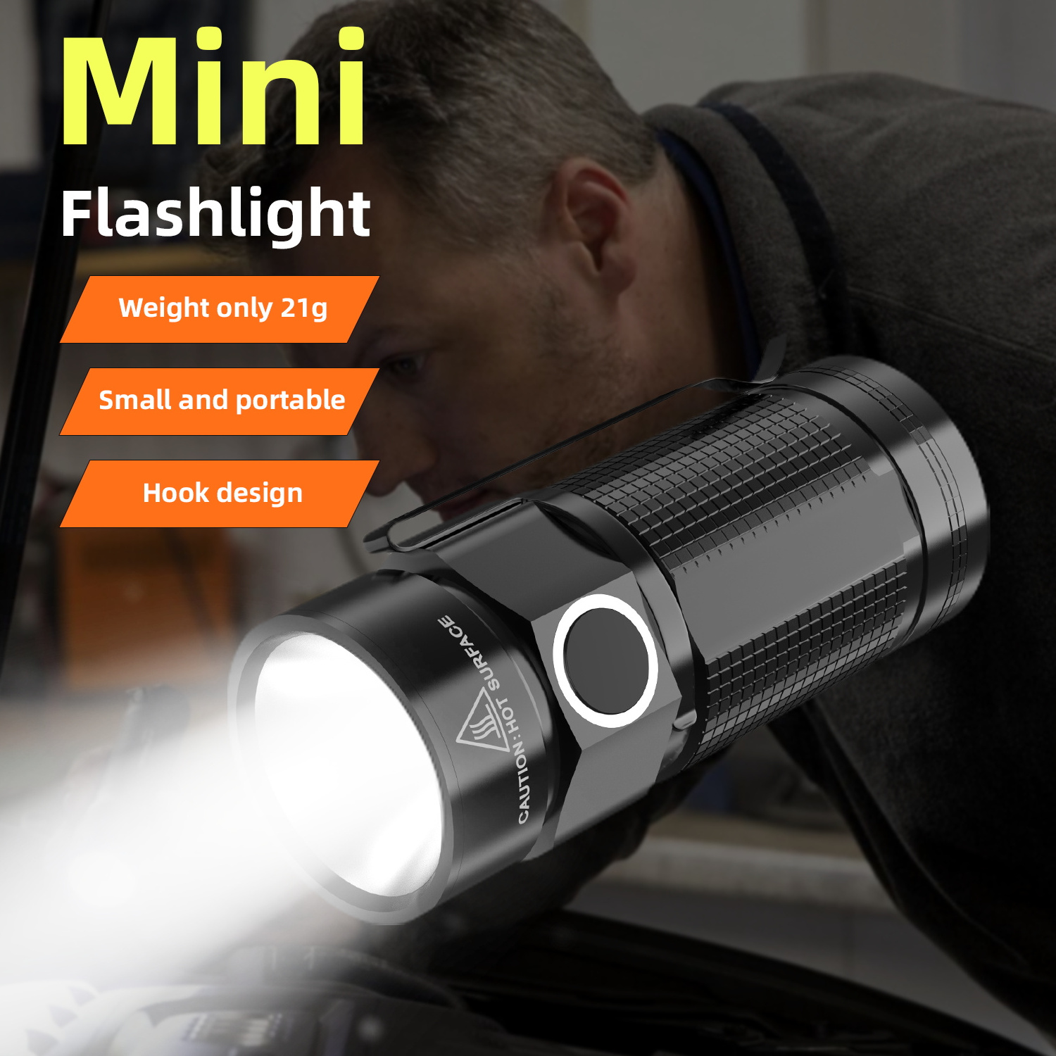 Mini Portable Magnetic Usb Rechargeable High Power Camping Waterproof Long Range Lantern Led Flashlight