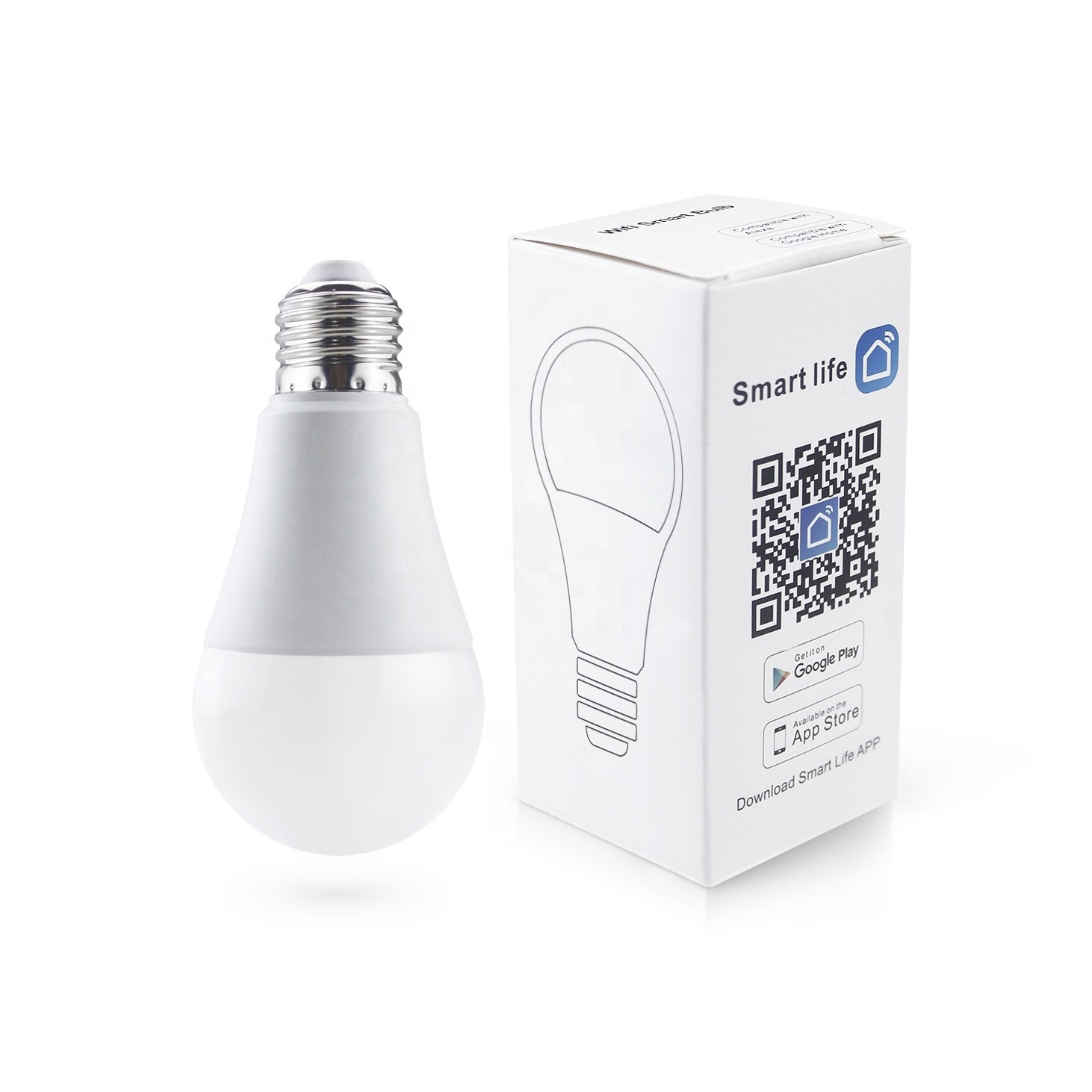 alexa factory tuya voice control 9w smart life google rgbcw lamp smart light wifi led bulb PST-JL04