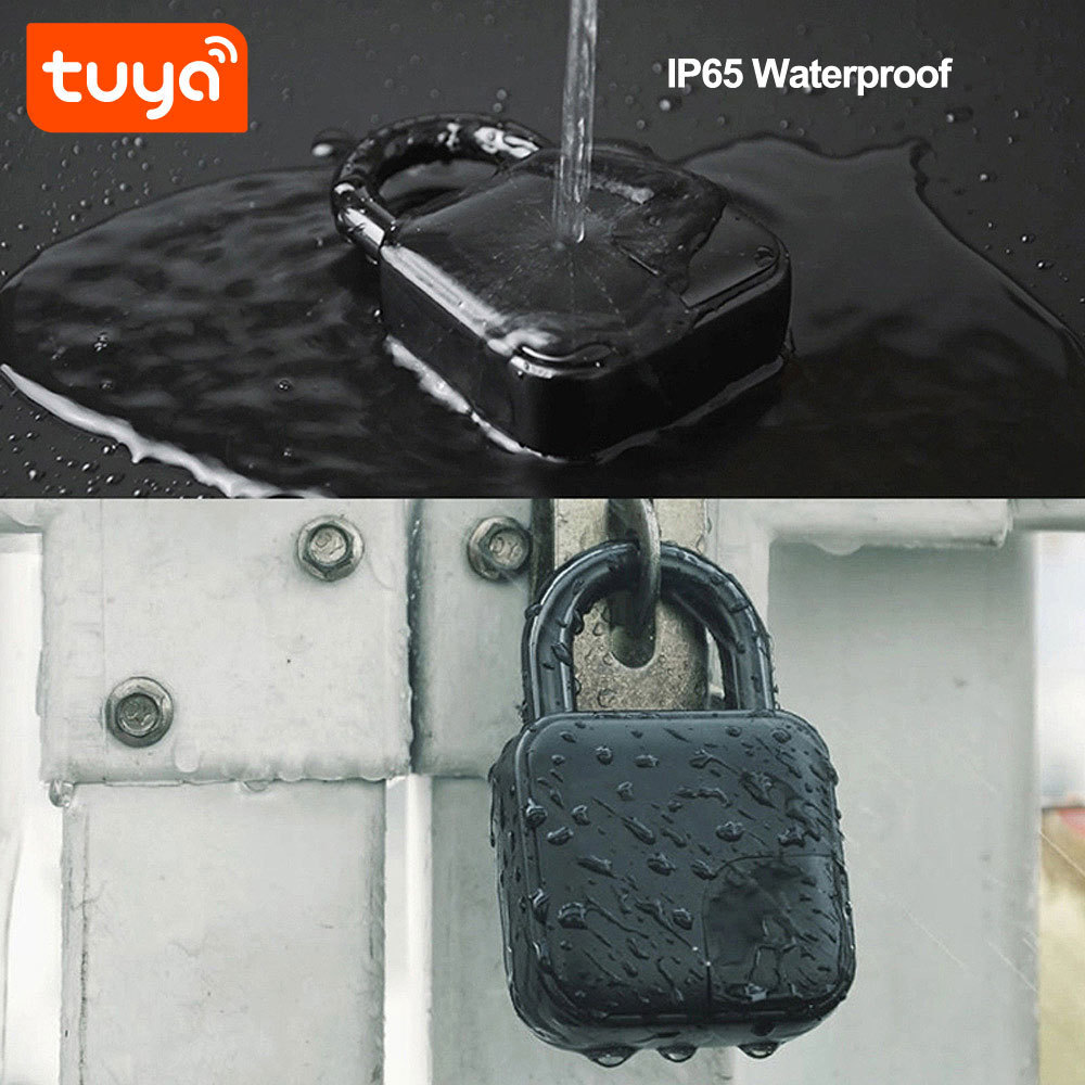 2023 Newest Tuya Smart Fingerprint Padlock Unlock by Fingerprint, APP PST-L3+