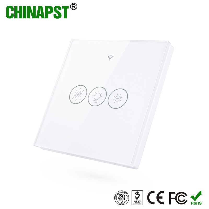 China Factory Price EU Standard Wireless Tuya Smart WiFi Dimmer Switch with RF 433Mhz PST-WS-EU-D