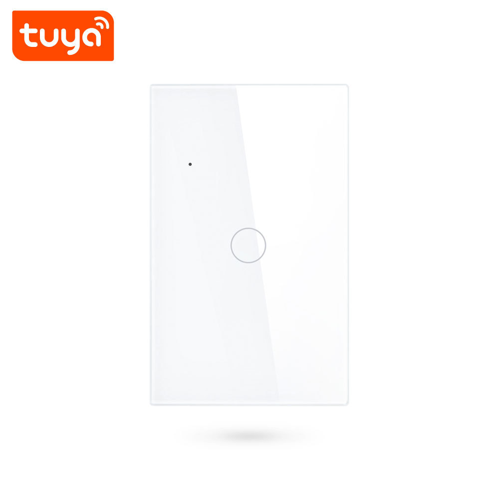 Hottest Tuya/Smart Life App 1 Way Smart Switch 1CH WiFi Smart Touch Wall Light Switch US 1 Gang Switch PST-WT-U1