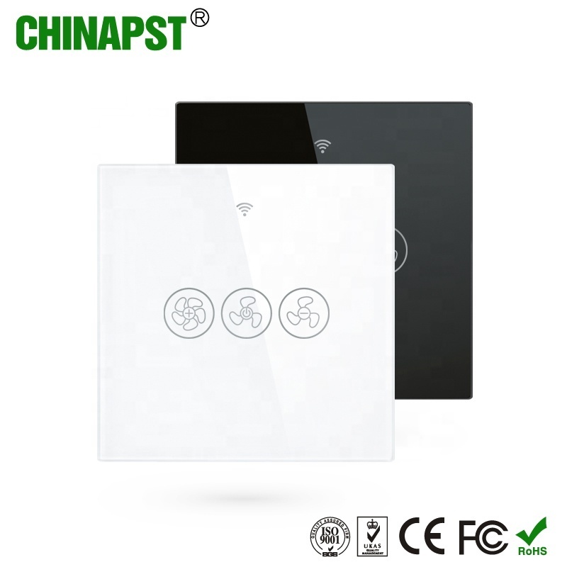 Tuya Smart Touch Wall Switch for Fan and Light WiFi Smart Voice Control Ceiling Fan Lamp Switch PST-WS-EU-F