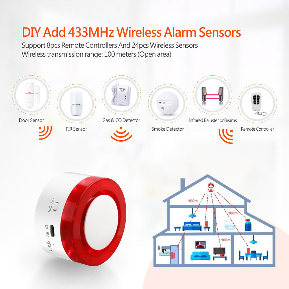 Wholesale Tuya Smart pir motion detector door sensor alarm120dB siren smart home security alarm system devices PST-H1