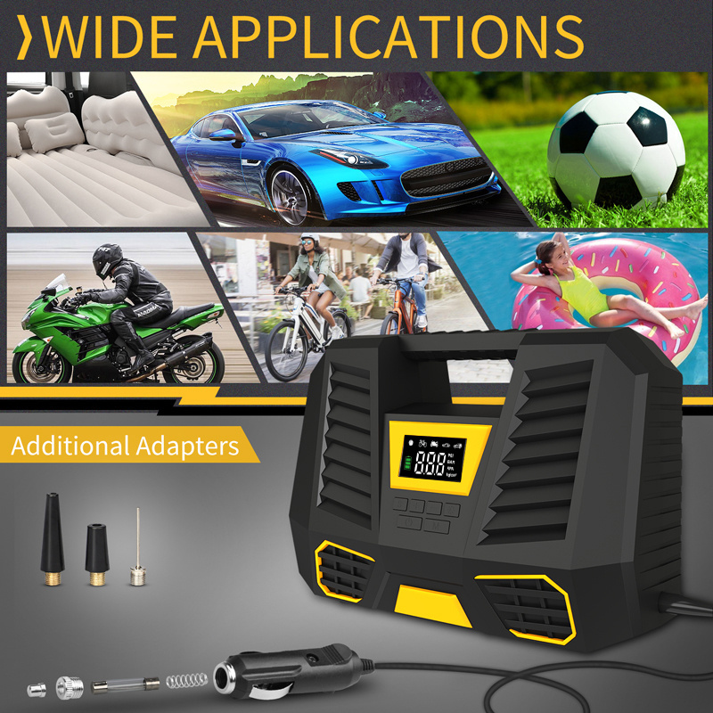 CARSUN Auto Tire Inflator Portable Car Air Compressor Pump Cordless Rechargeable Car Tire Inflators