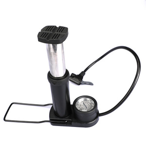 CARSUN Portable Aluminum Cycling Bicycle Air Foot Pumps Pressure Pedal Bike Pump With Mechanical Bicycle Tire Inflators