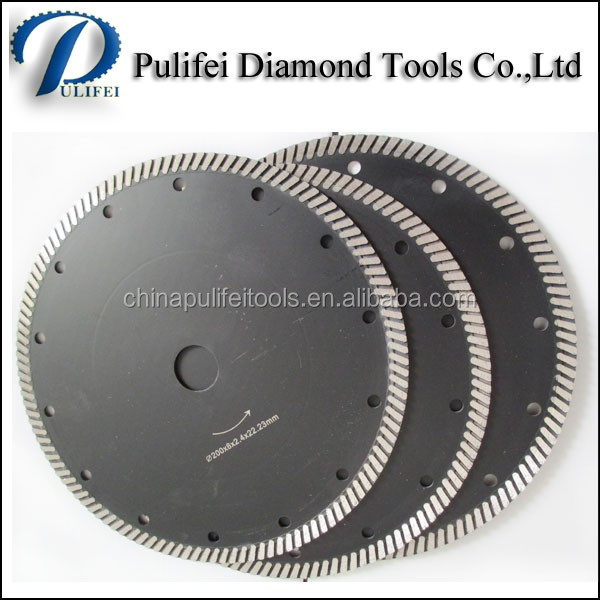 Handle Cutting Machine Saw Blade Turbo Segmented Hot Pressing Granite Diamond Cutting Blade