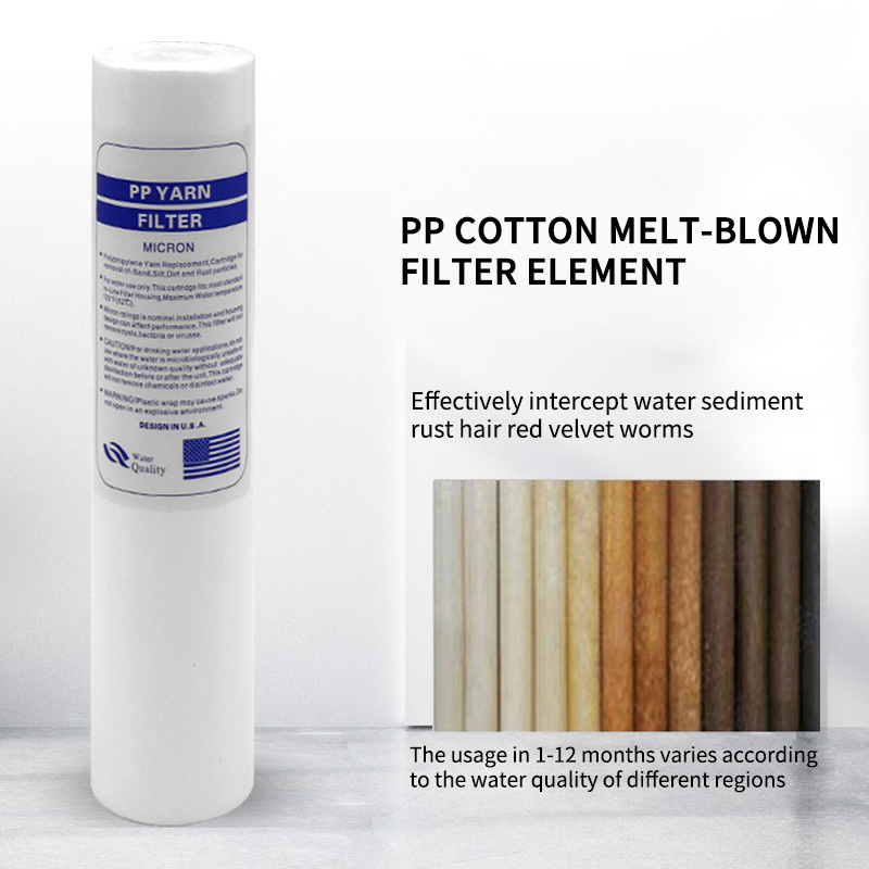 10 Inch Water Treatment Equipment Primary Filter Cartridges Melt Blown Pp Sediment Water Filter