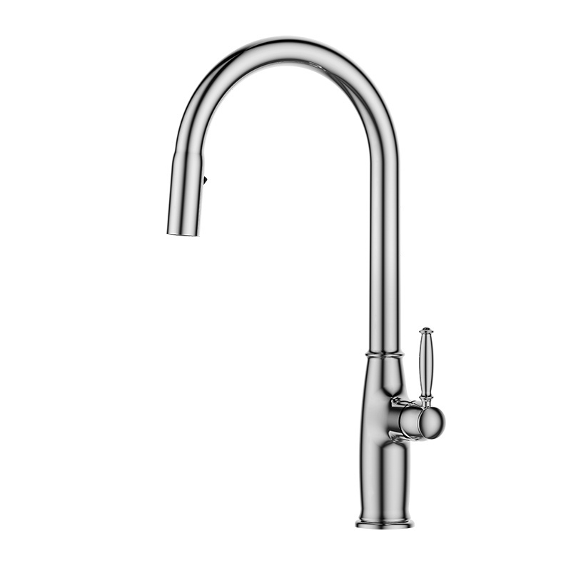 New Design American Standard Pull Out Spray white kitchen faucet washing tap water drinking kitchen faucet