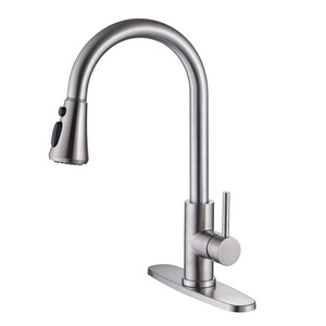 CUPC north American style hot sale popular stainless steel 304 kitchen pull-out faucet