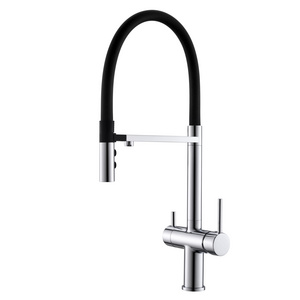 Luxury brass health Material magnet adsorption sprayer 3 way kitchen filter kitchen faucet