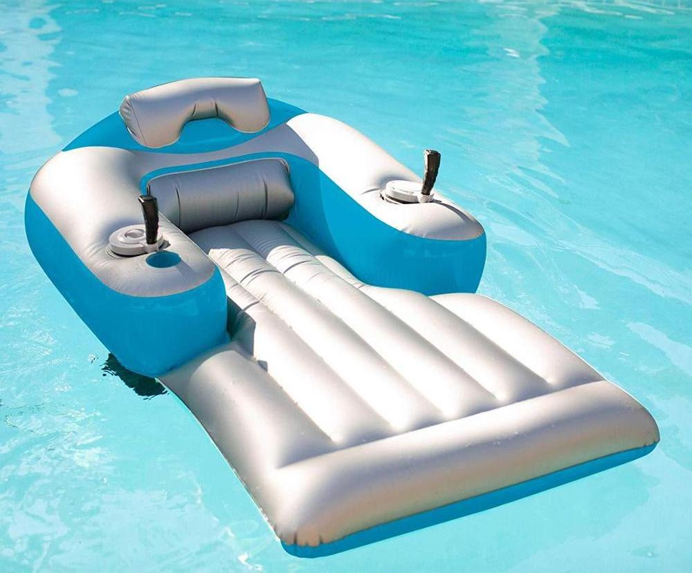 Factory Custom Wholesale Inflatable Pool Float Lounger, Water Hammock Raft for Pool or Lake, Toy for Adults & Kids