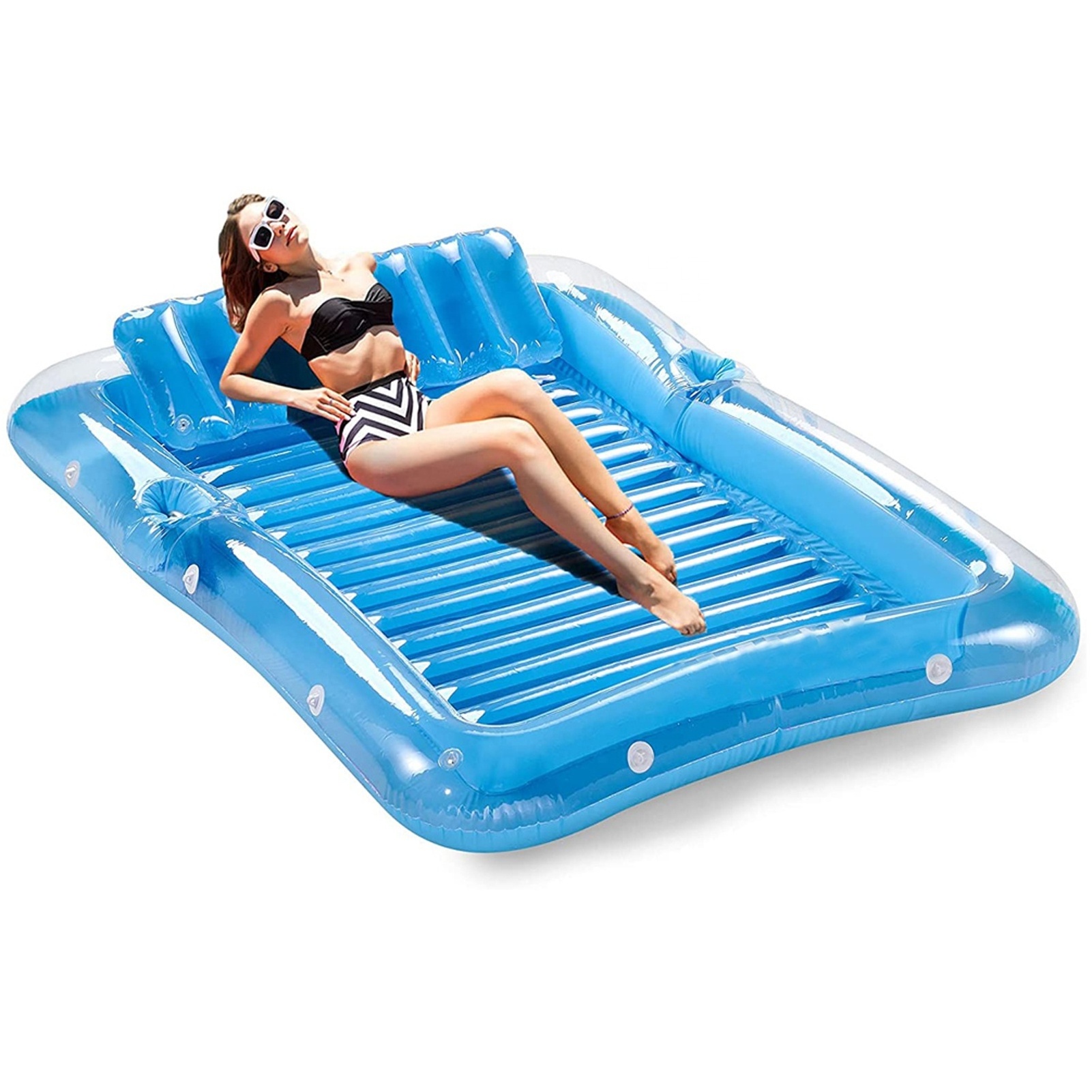 Swimming Pool Suntan Tub Inflatable Lounge Water Raft Float