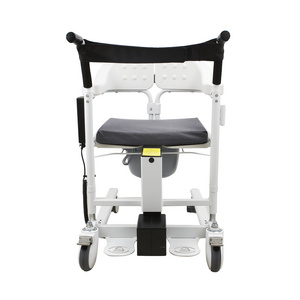 wholesale medical portable electric hydraulic toilet wheelchair move elderly patient nursing transfer lift commode chair