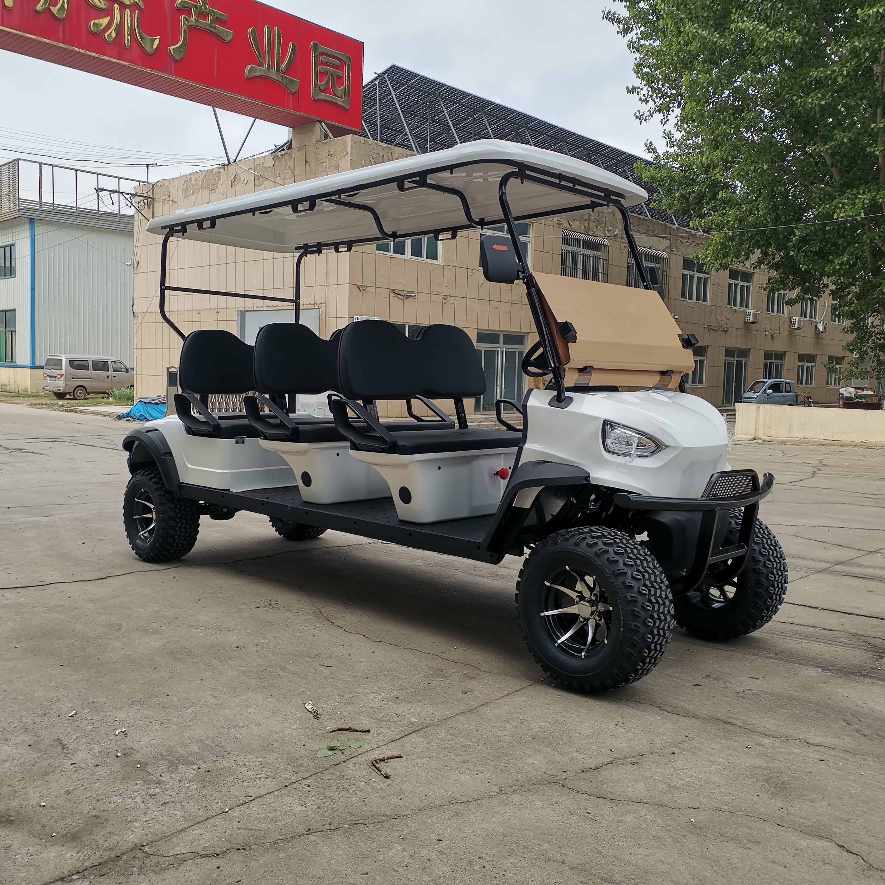 Free Shipping Club golf cart Lifted 4+2 Passenger Golf Cart with seats Outdoor 4+2 seat AC 48V Golf Cart