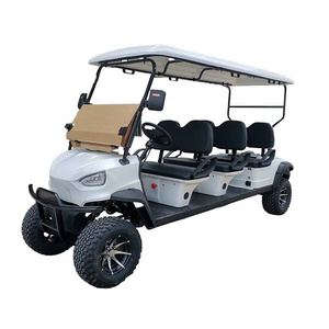 Free Shipping Club golf cart Lifted 4+2 Passenger Golf Cart with seats Outdoor 4+2 seat AC 48V Golf Cart