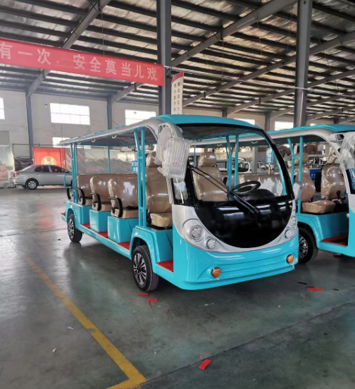 Electric Tourist Train Bus Electric Classical Sightseeing Bus On Sale For Factory Mini Bus Electric