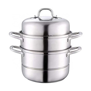 Sell well 304 food grade stainless steel for kitchen steamer pot 2/3 layer multifunction cooking pot steamer pot