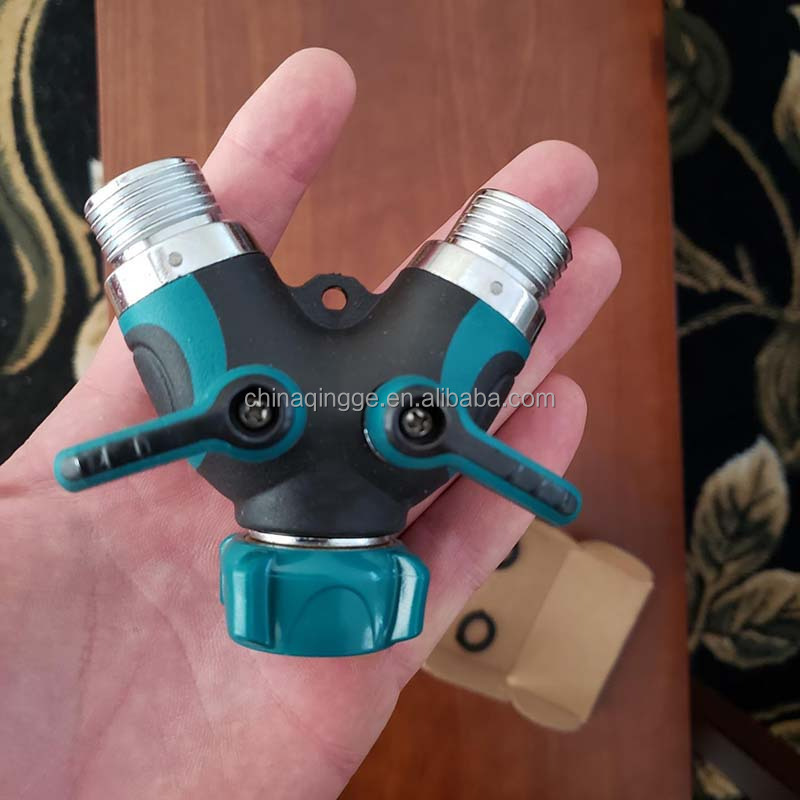 Factory Garden Hose Y Splitter Valve Water Pipe Connector Lawn Irrigation Supplies Tap Faucet Heavy Duty Garden Hose Splitter