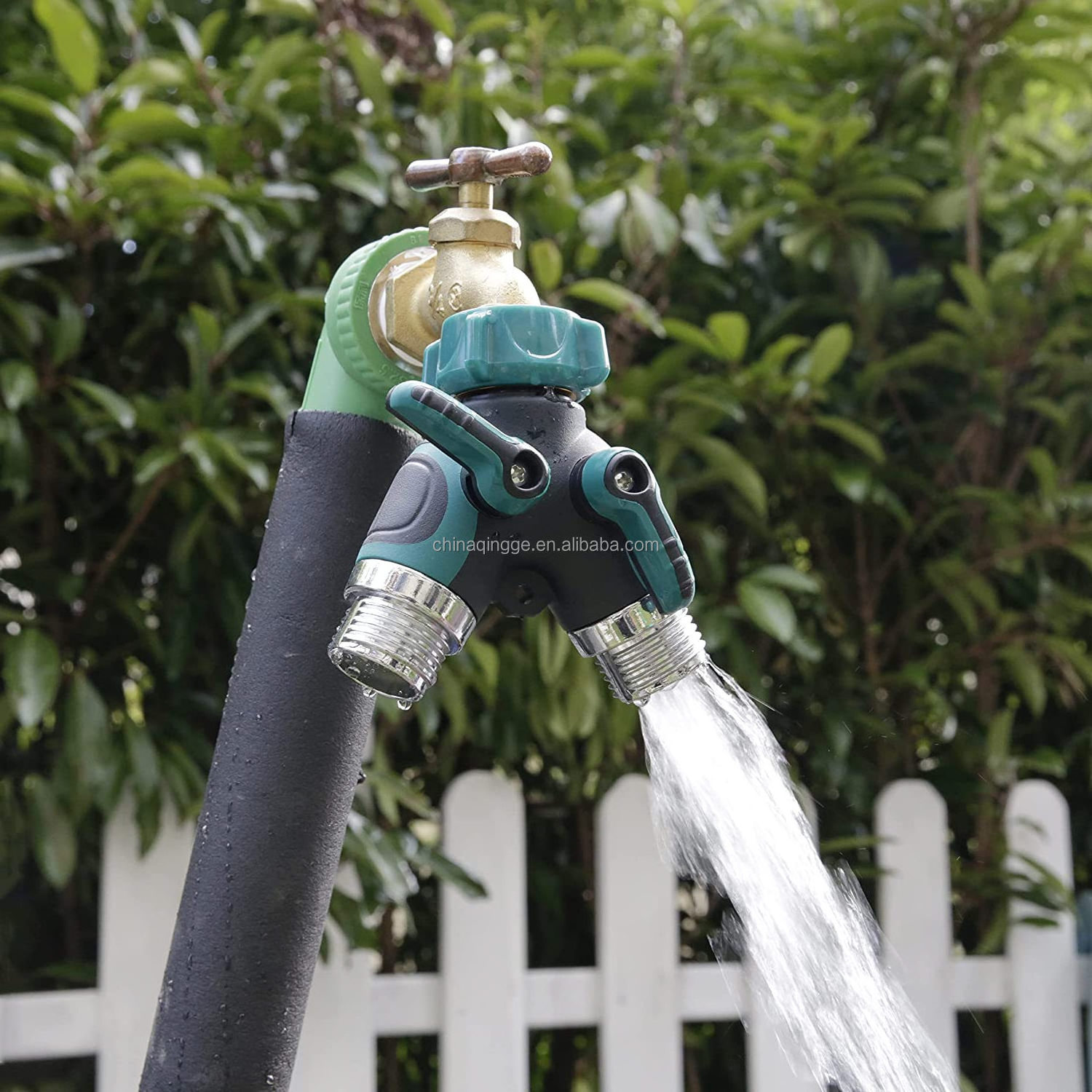 Factory Garden Hose Y Splitter Valve Water Pipe Connector Lawn Irrigation Supplies Tap Faucet Heavy Duty Garden Hose Splitter