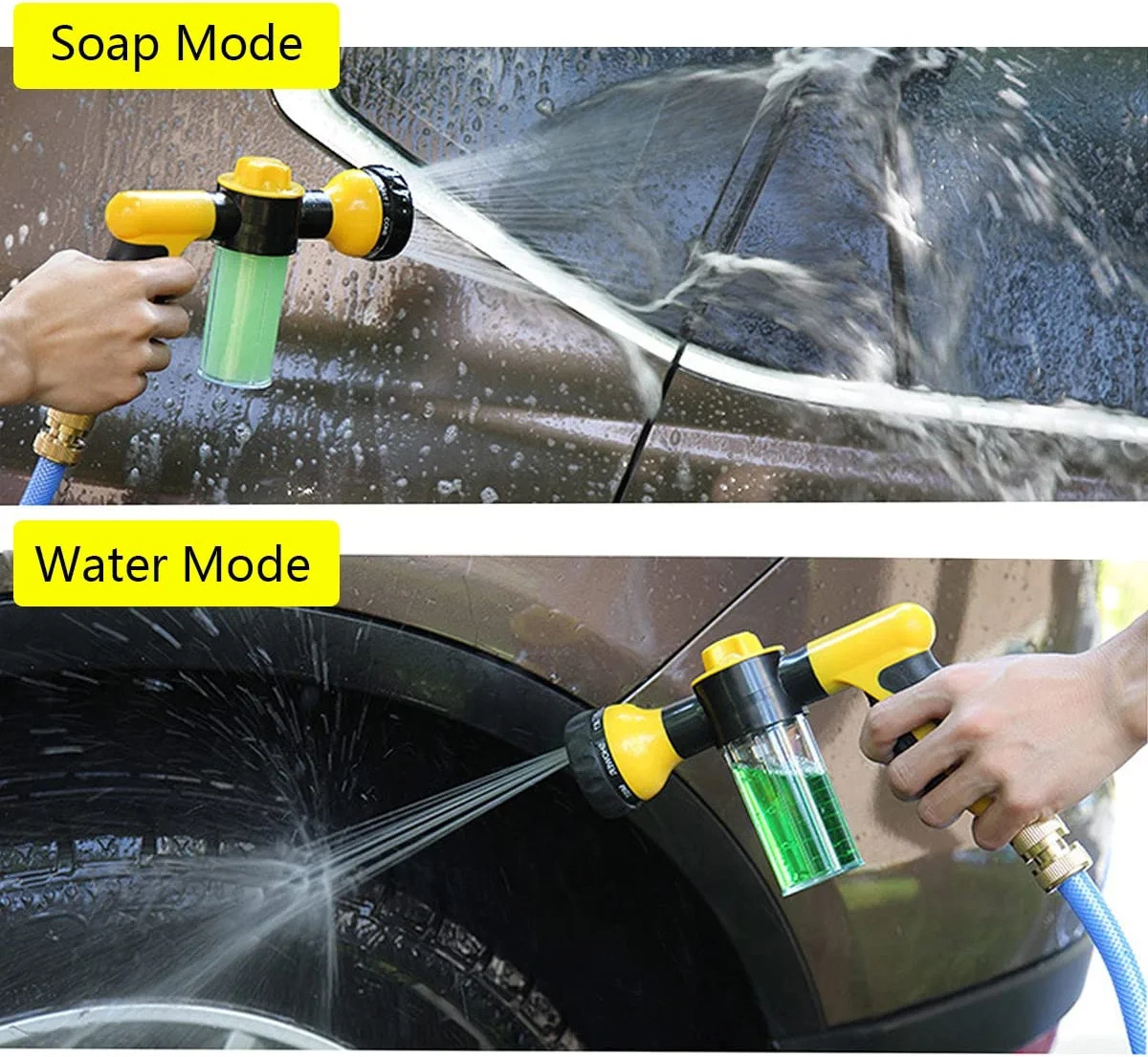 Garden Hose Foam Water Gun Soap Dispenser Nozzle Car Wash Foam Sprayer Nozzle Spray Gun Soap Bottles with Foam Sprayer Car Wash