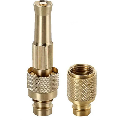 Wholesale Brass Garden Hose Nozzle Water Metal Sprayer with Garden Hose Connector Durable Metal High Pressure Garden Hose Nozzle