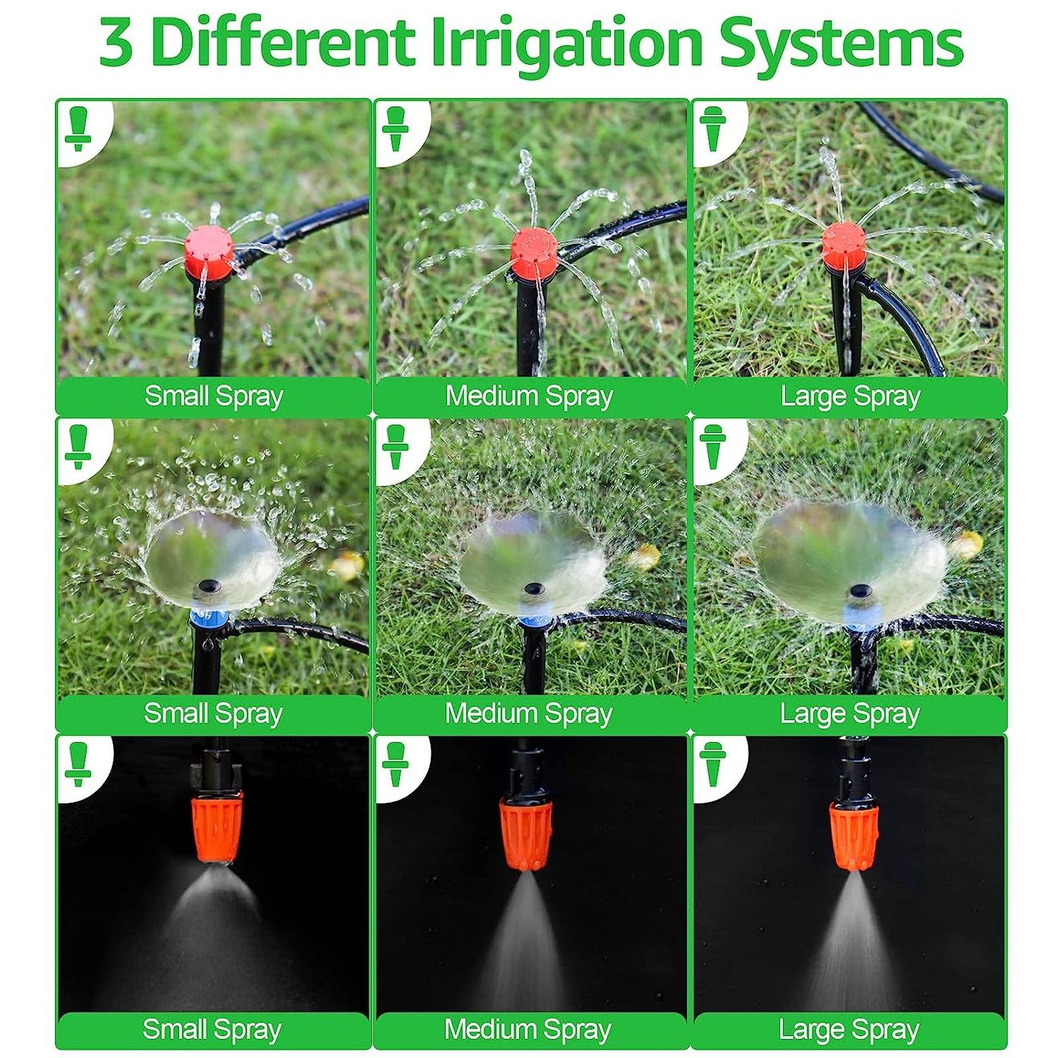 Sprinkler Farm Irrigation Systems for Farms Garden Watering Automatic Drip Irrigation Kit for Home Garden Patio Misting System